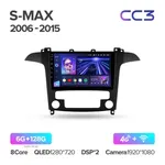Штатна магнітола Teyes CC3 6+128 Gb Ford S-MAX 1 2006-2015 (F1) 2