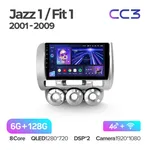 Штатна магнітола Teyes CC3 6+128 Gb Honda Jazz 1 GD, Fit 1 2001-2009 2