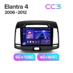 Штатная магнитола Teyes CC3 6+128 Gb Hyundai Elantra 4 HD 2006-2012 2