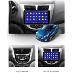 Штатная магнитола Teyes CC3 6+128 Gb Hyundai Solaris 1 2010-2016 3