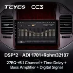Штатная магнитола Teyes CC3 6+128 Gb Mitsubishi Pajero 3 V70 V60 1999-2006 (BLACK) 4