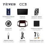 Штатная магнитола Teyes CC3 6+128 Gb Mitsubishi Pajero 3 V70 V60 1999-2006 (BLACK) 2