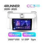 Штатна магнітола Teyes CC3 6+128 Gb Toyota 4Runner 5 N280 2009-2020 3