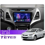Штатная магнитола Teyes CC3L 4+32 Gb Hyundai Elantra 5 JK GD MD UD 2010-2016 (F2) 9"