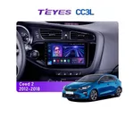 Штатна магнітола Teyes CC3L 4+32 Gb Kia Cee'd 2 JD 2012-2018 9"