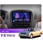 Штатна магнітола Teyes CC3L 4+32 Gb Lexus LS430 XF30, Toyota Celsior XF30 2000-2006 (F2) 9"