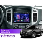 Штатная магнитола Teyes CC3L 4+32 Gb Mitsubishi Pajero 4 V80 V90 2006-2014 (A) 9"