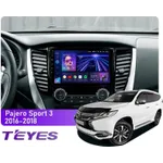 Штатна магнітола Teyes CC3L 4+32 Gb Mitsubishi Pajero Sport 3 2016-2018 9"