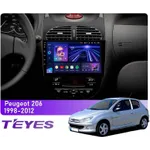 Штатная магнитола Teyes CC3L 4+32 Gb Peugeot 206 1998-2012 9"