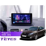 Штатна магнітола Teyes CC3L 4+32 Gb Renault Megane 3 2008-2014 (две косы) 9"
