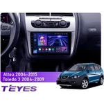 Штатная магнитола Teyes CC3L 4+32 Gb Seat Altea 5P (Left hand drive) 2004-2015 9"