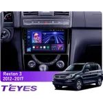 Штатная магнитола Teyes CC3L 4+32 Gb SsangYong Rexton Y290 3 2012-2017 9"