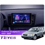 Штатная магнитола Teyes CC3L 4+32 Gb Subaru Outback 3, Legacy 4 2003-2009 9"