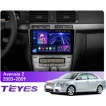 Штатна магнітола Teyes CC3L 4+32 Gb Toyota Avensis T250 2 2003-2009 9"