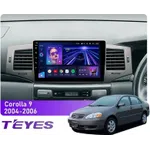 Штатная магнитола Teyes CC3L 4+32 Gb Toyota Corolla 9 E120 2004-2006 9"