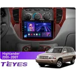 Штатна магнітола Teyes CC3L 4+32 Gb Toyota Highlander 1 XU20 2001-2007 9"