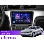 Штатная магнитола Teyes CC3L 4+32 Gb Volkswagen Passat 7 B7 NMS 2015-2018 (F1) 9"