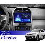 Штатная магнитола Teyes X1 2+32 Gb Chery Tiggo 3 2014-2015
