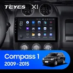 Штатна магнітола Teyes X1 2+32 Gb Jeep Compass 1 MK 2009-2015 10"