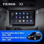 Штатна магнітола Teyes X1 2+32 Gb Mercedes-Benz Vito (W639), Viano (W639) 2003-2015 10"