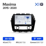 Штатная магнитола Teyes X1 2+32 Gb Nissan Maxima A36 2015-2020 2