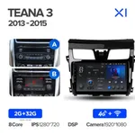 Штатна магнітола Teyes X1 2+32 Gb Nissan Teana J33 2013-2015 (A) 10" 2