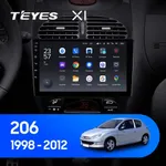 Штатна магнітола Teyes X1 2+32 Gb Peugeot 206 1998-2012