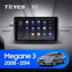 Штатна магнітола Teyes X1 2+32 Gb Renault Megane 3 2008-2014 (одна коса)