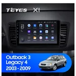 Штатна магнітола Teyes X1 2+32 Gb Subaru Outback 3, Legacy 4 2003-2009