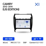 Штатная магнитола Teyes X1 2+32 Gb Toyota Camry 7 XV 50 55 (US EDITION) 2012-2014 2