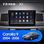 Штатная магнитола Teyes X1 2+32 Gb Toyota Corolla 9 E120 2004-2006