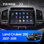 Штатная магнитола Teyes X1 2+32 Gb Toyota Land Cruiser 11 200 2007-2015 (A, maximum equipment)