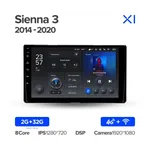 Штатная магнитола Teyes X1 2+32 Gb Toyota Sienna 3 XL30 2014-2020 3