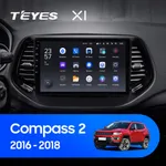 Штатна магнітола Teyes X1 2+32 Gb Wi-Fi Jeep Compass 2 MP 2016-2018 10"