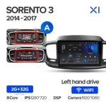 Штатна магнітола Teyes X1 2+32 Gb Wi-Fi Kia Sorento 3 2014-2017 (A) 10" 2