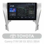 Штатна магнітола Teyes X1 2+32 Gb Wi-Fi Toyota Camry 7 XV 50 55 2011-2014 (A) 10"