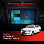 Штатна магнітола Torssen Skoda Octavia A5 08-13 black FL10 4+64Gb 4G Carplay DSP