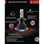 LED лампи STELLAR T8 H4 (2 шт.) 4