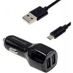 Зарядний пристрій USB Grand-X (2USB 2.1A) Black (CH-26) 2