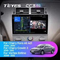 Штатна магнітола Teyes CC3 2k 4+64 Gb Chery A5 A21 2006-2010, Cowin 3 A21 2010-2011, Vortex Estina 2008-2012