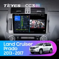 Штатна магнітола Teyes CC3 2k 6+128 Gb Toyota Land Cruiser Prado 150 2013-2017 10"