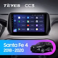 Штатна магнітола Teyes CC3 2k 3+32 Gb Hyundai Santa Fe 4 (ZYJ) 2018-2020 10"