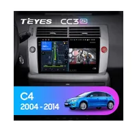 Штатная магнитола Teyes CC3 2k 4+32 Gb Citroen C4 LA LC C-Triomphe C-Quatre 2004-2014