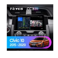 Штатна магнітола Teyes CC3 2k 4+32 Gb Honda Civic 10 FC FK 2015-2020