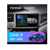 Штатна магнітола Teyes CC3 2k 4+32 Gb Honda Civic 9 FB FK FD 2011-2015