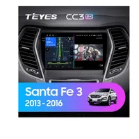 Штатна магнітола Teyes CC3 2k 4+32 Gb Hyundai Santa Fe 3 2013-2016 (B)