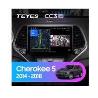 Штатна магнітола Teyes CC3 2k 4+32 Gb Jeep Cherokee 5 KL 2014-2018 10"