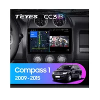 Штатна магнітола Teyes CC3 2k 4+32 Gb Jeep Compass 1 MK 2009-2015 10"