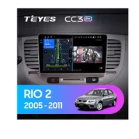 Штатна магнітола Teyes CC3 2k 4+32 Gb Kia RIO 2 2005-2011