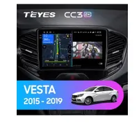 Штатна магнітола Teyes CC3 2k 4+32 Gb LADA Vesta Cross Sport 2015-2019